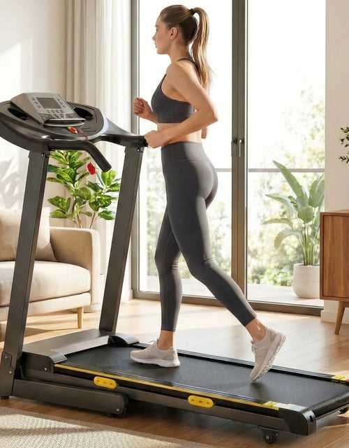 Load image into Gallery viewer, Treadmill with Incline Folding with 12 Level Automatic Incline 2.5Hp Power 8.5Mhp Speed Running Machine 15 Preset Training Program Electric Treadmill for Home Use
